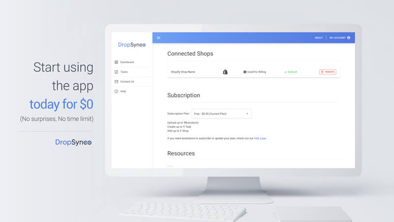 DropSynco the Shopify product import app