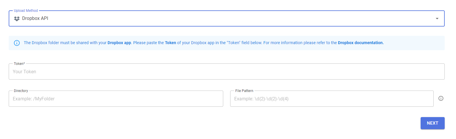 Shopify product import via Dropbox API