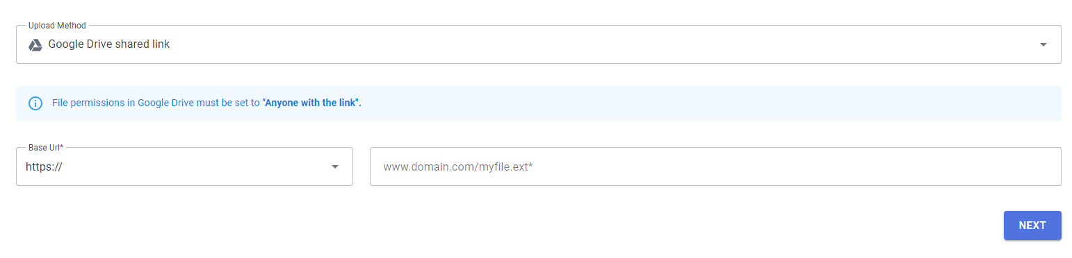 Shopify product import via Google Drive shared files