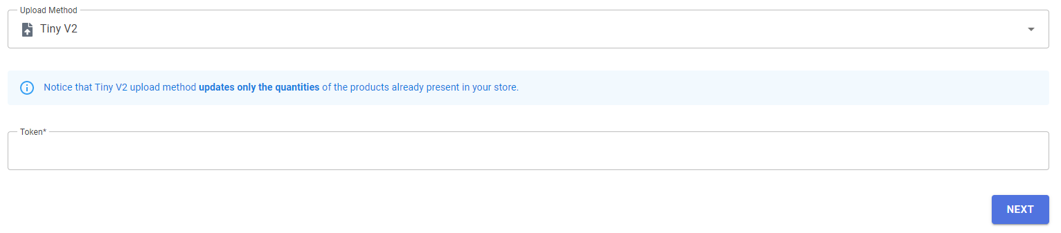 Shopify product import via Tiny V2