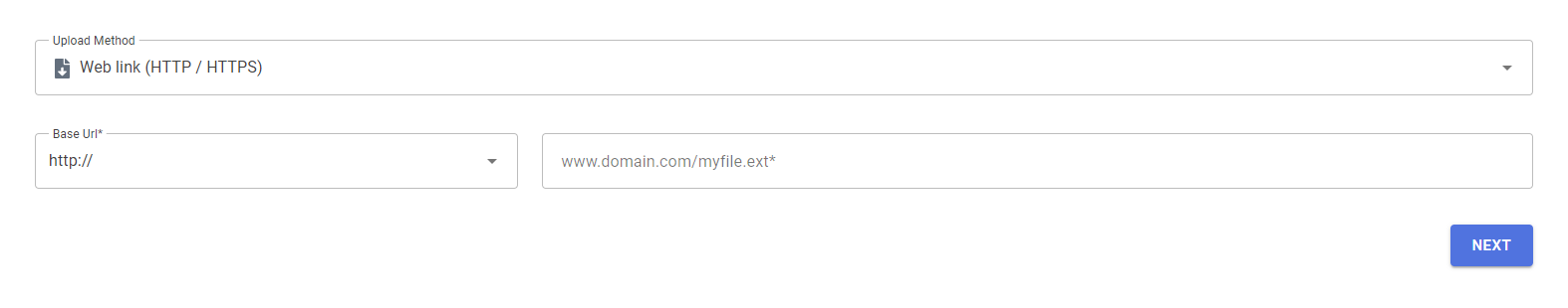 Shopify product import via Web Link (HTTP / HTTPS)