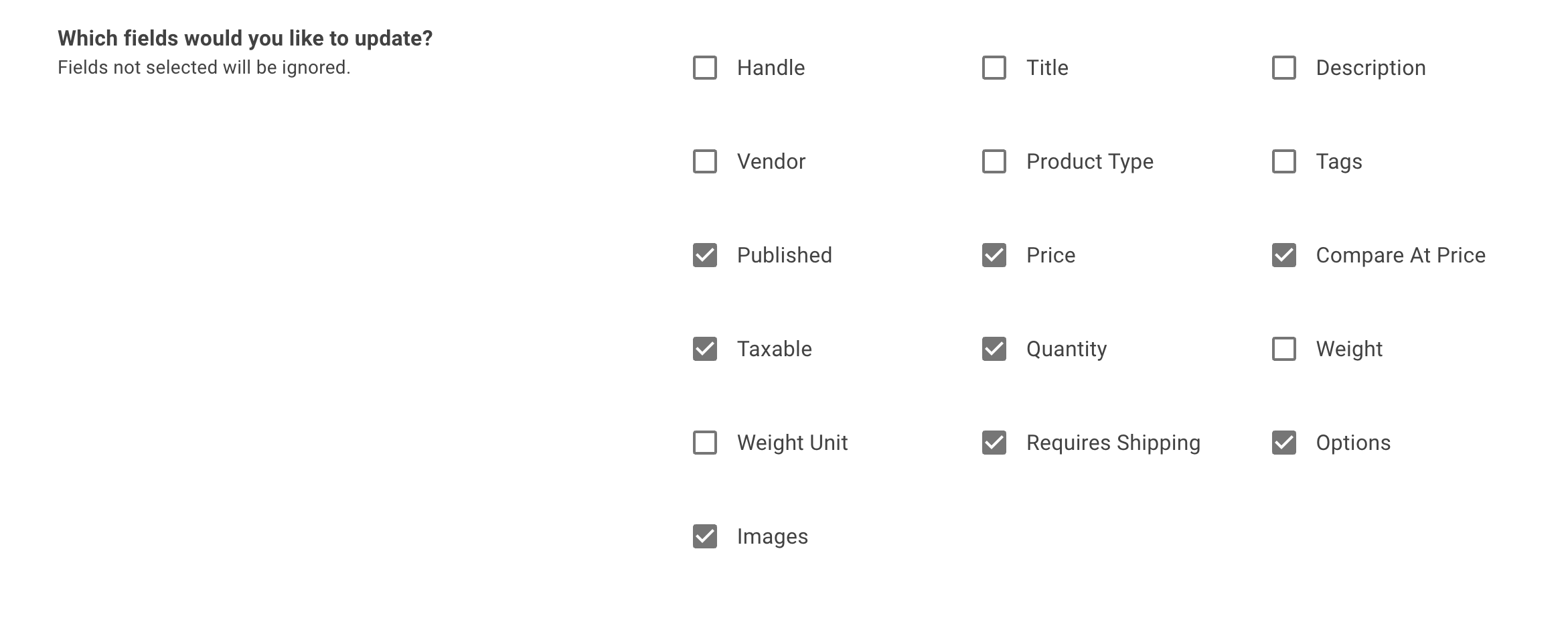 Feed Task upload options